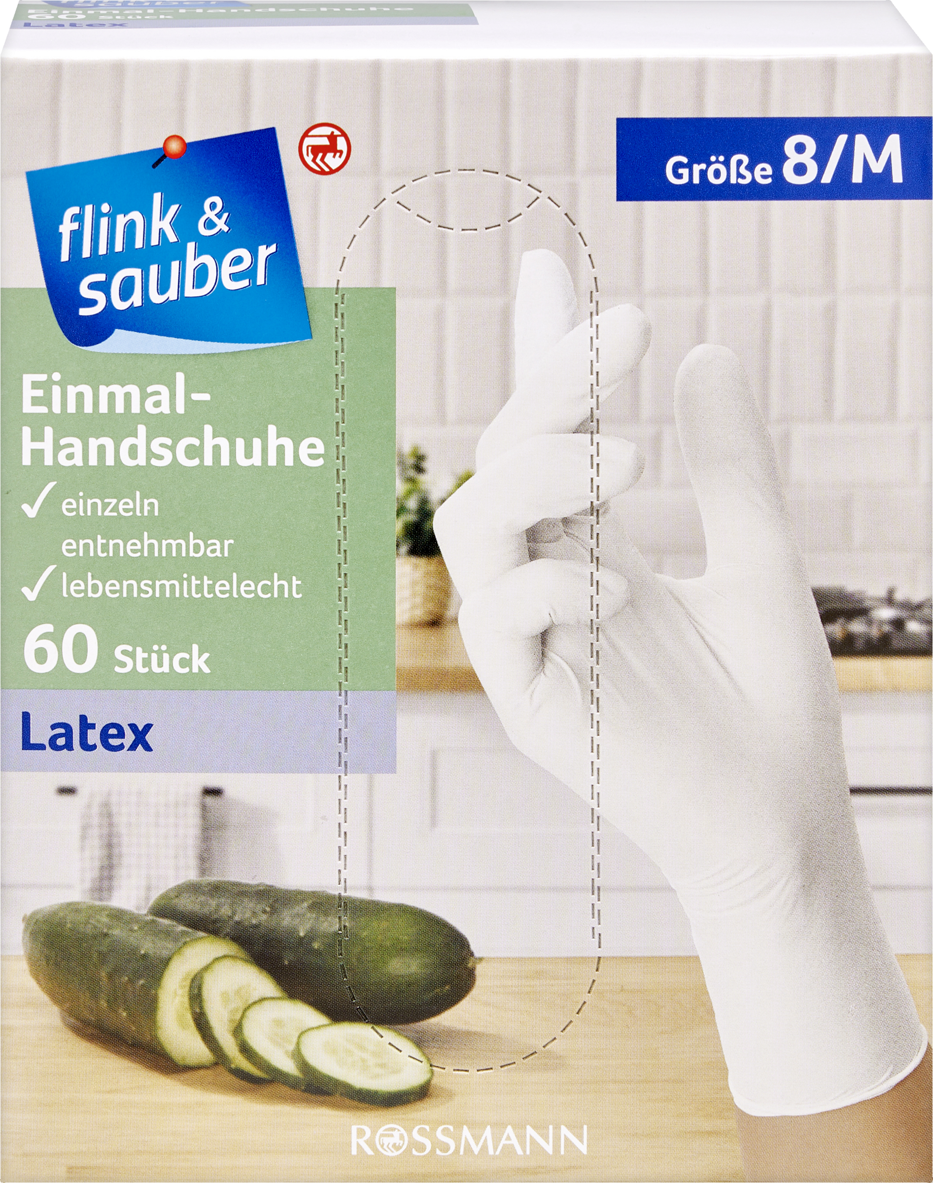 Einmal-Handschuhe Latex Gr. M