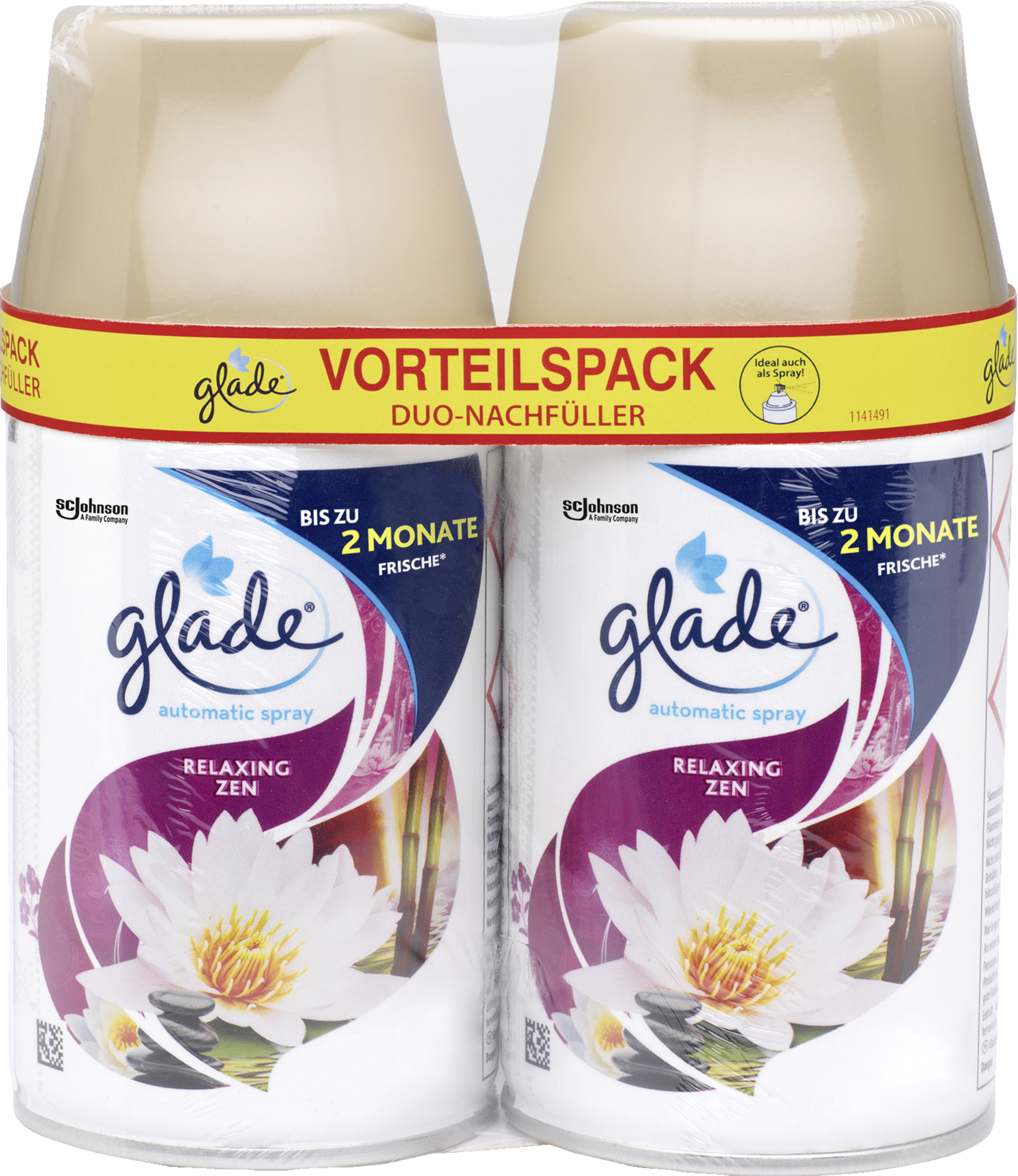 Glade Automatic Spray Lufterfrischer Relaxing Zen Nachfüller Doppelpack