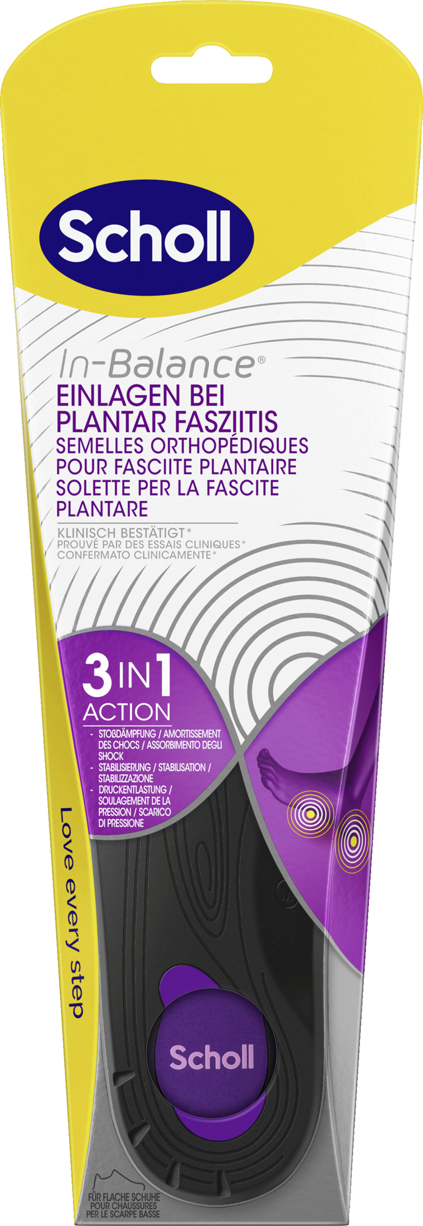 In-Balance نعل داخلي لالتهاب اللفافة الأخمصية مقاس S (37-39.5)