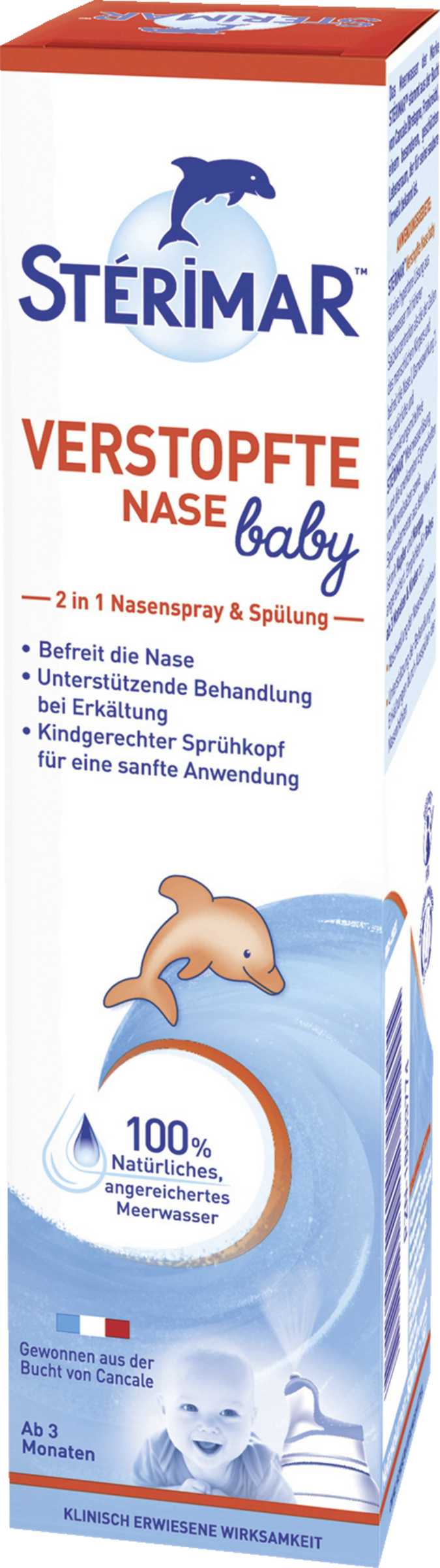 Stérimar Stérimar Verstopfte Nase Baby 2 in 1 Nasenspray & Spülung 50ml