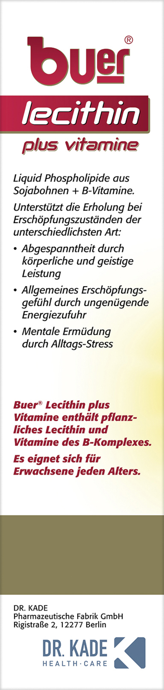 Buer Lecithin plus Vitamine rossmann.de