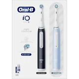 Oral-B Elektrische Zahnbürste iO Series 3n Matt Black/Ice Blue mit 2. Handstück