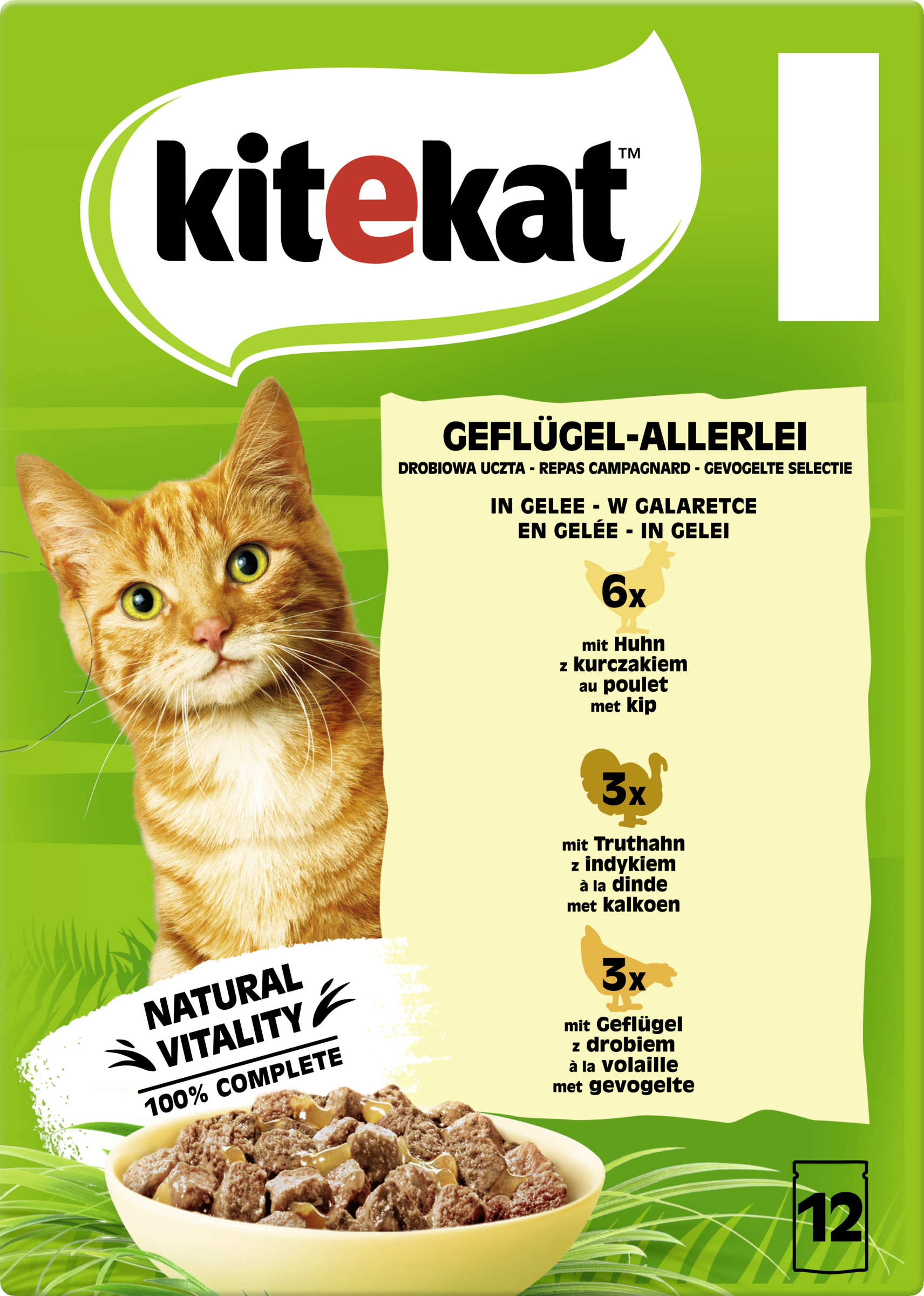 Kitekat Geflügel-Allerlei in Gelee Multipack