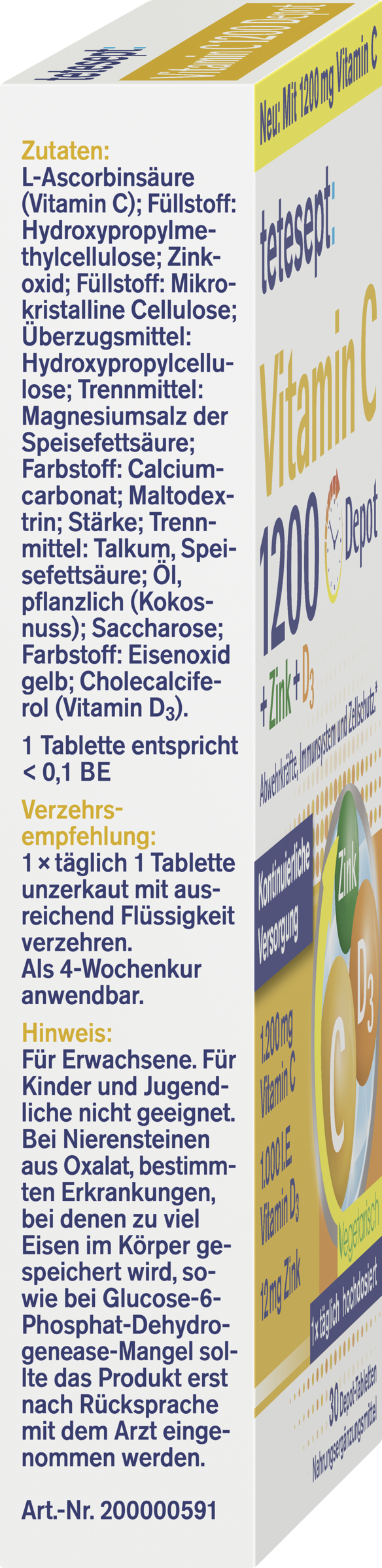 أقراص فيتامين سي 1200 ذات إطلاق تدريجي 3