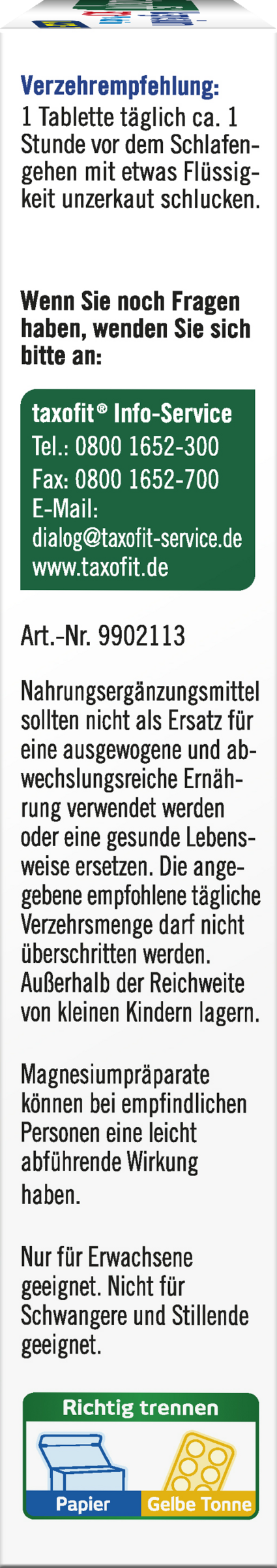 أقراص المغنيسيوم 500 ليلًا 2