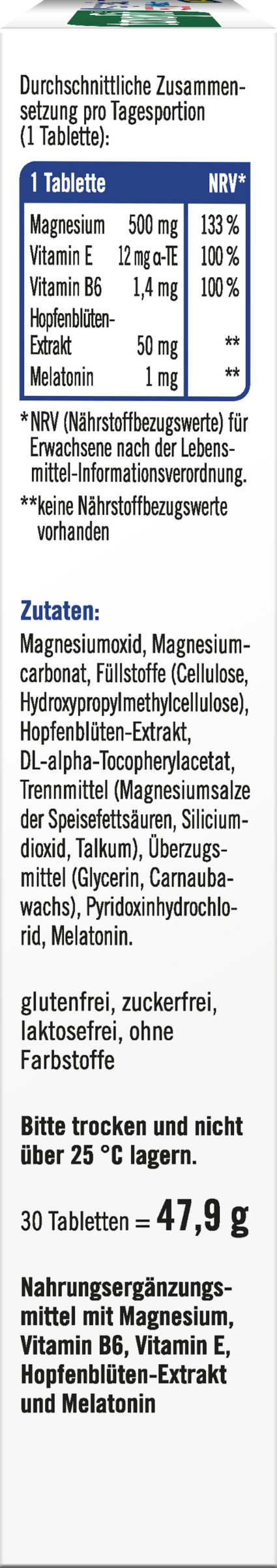 أقراص المغنيسيوم 500 ليلًا 3