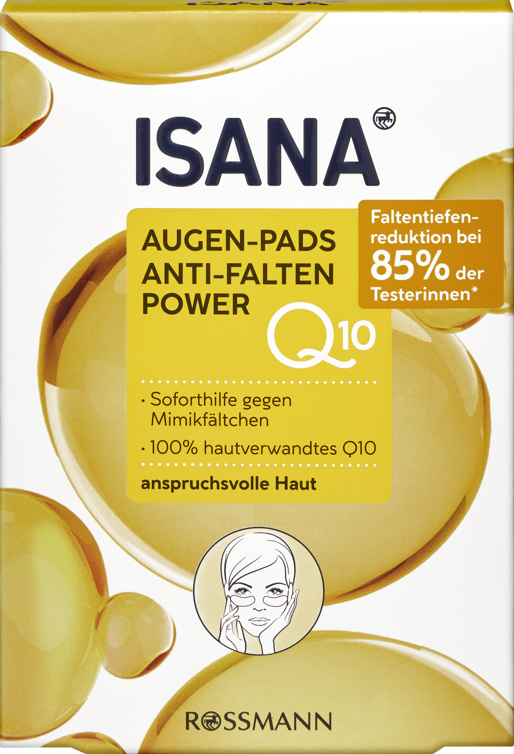ISANA Q10 Anti-Falten Power Augen-Pads