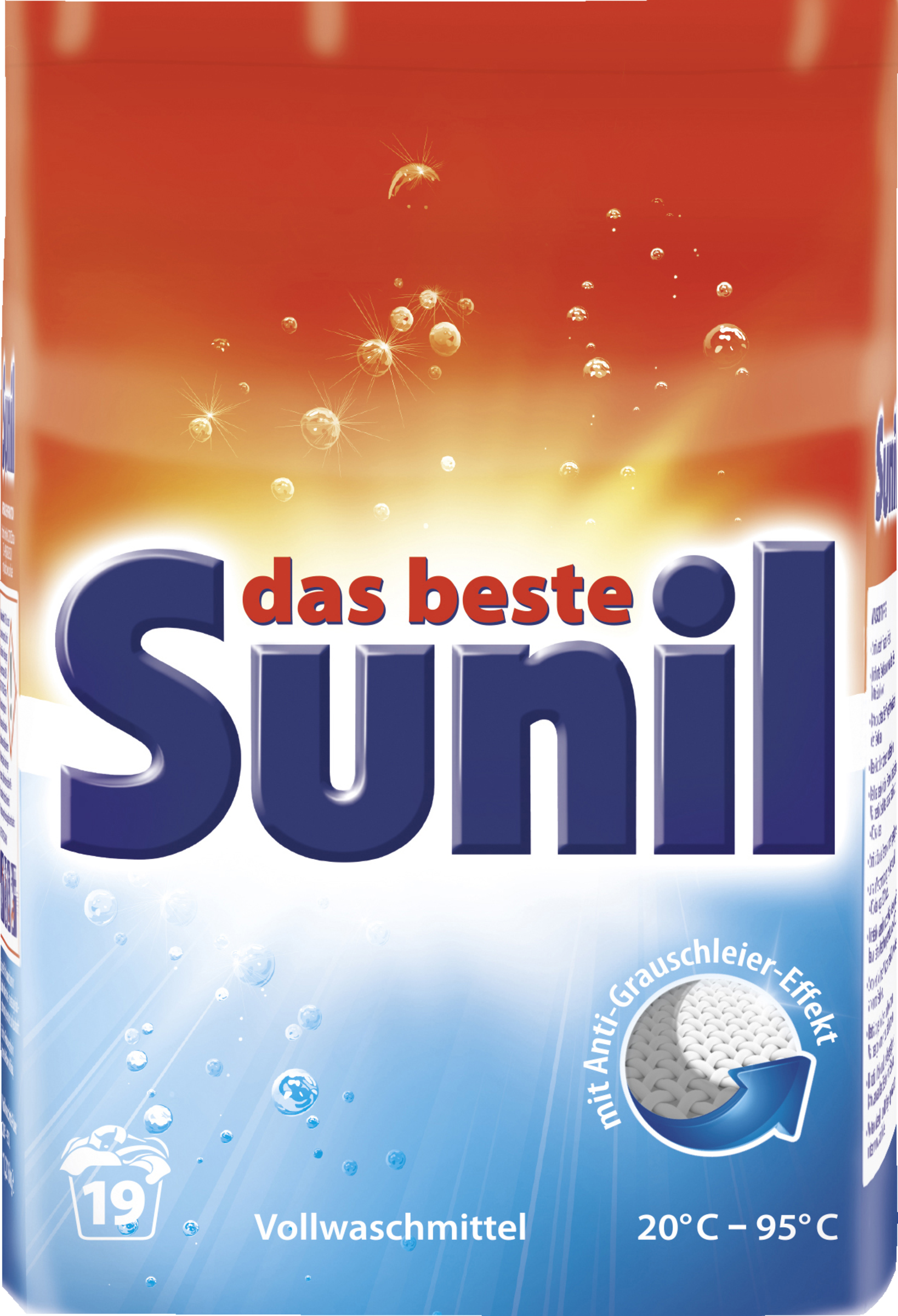 Sunil Vollwaschmittel Pulver 19 WL