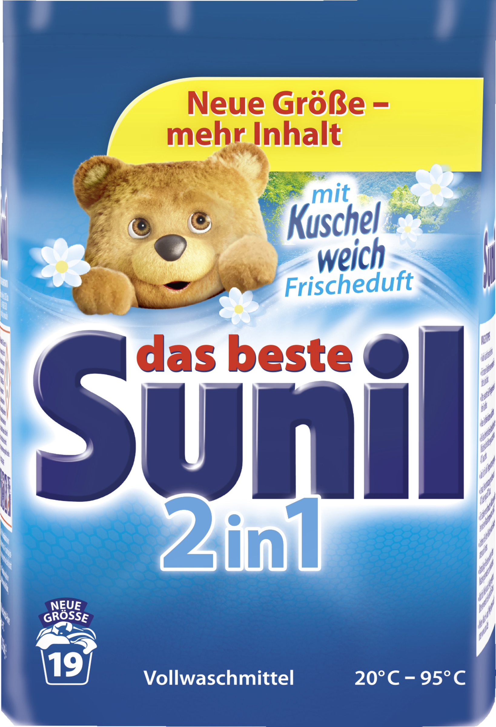 Sunil 2in1 Vollwaschmittel Pulver 19 WL