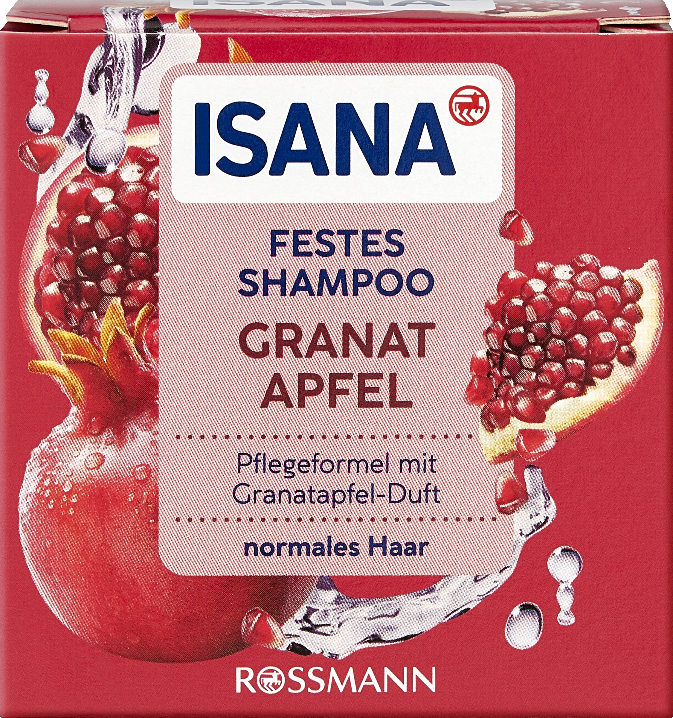 ISANA festes Shampoo Granatapfel