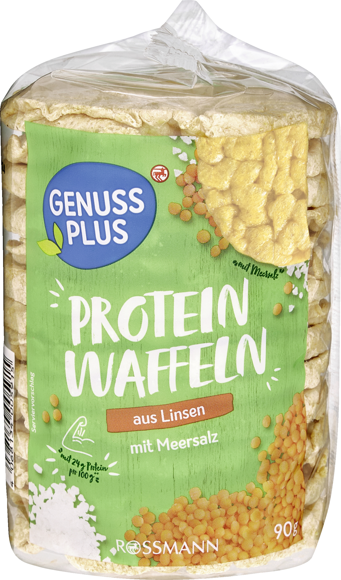GENUSS PLUS Protein Waffel aus Linsen