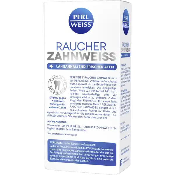 Raucher Zahnweiss Zahnpasta