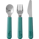 Kinder Besteckset Mio Deep Turquoise 3-teilig