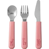Kinder Besteckset Mio Deep Pink 3-teilig