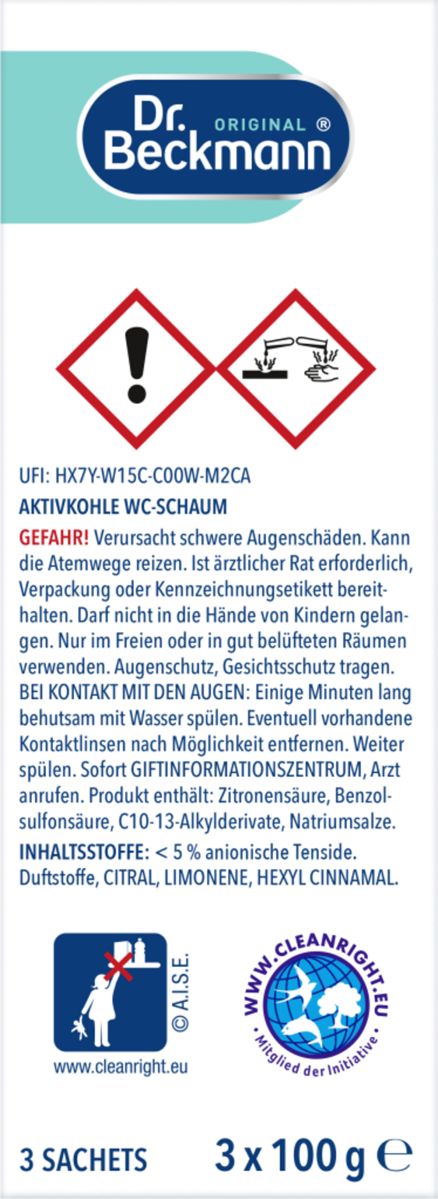 Dr Beckmann Aktivkohle Wc Schaum Dm Dr. Beckmann Aktivkohle WC-Schaum Zitrus online kaufen | rossmann.de