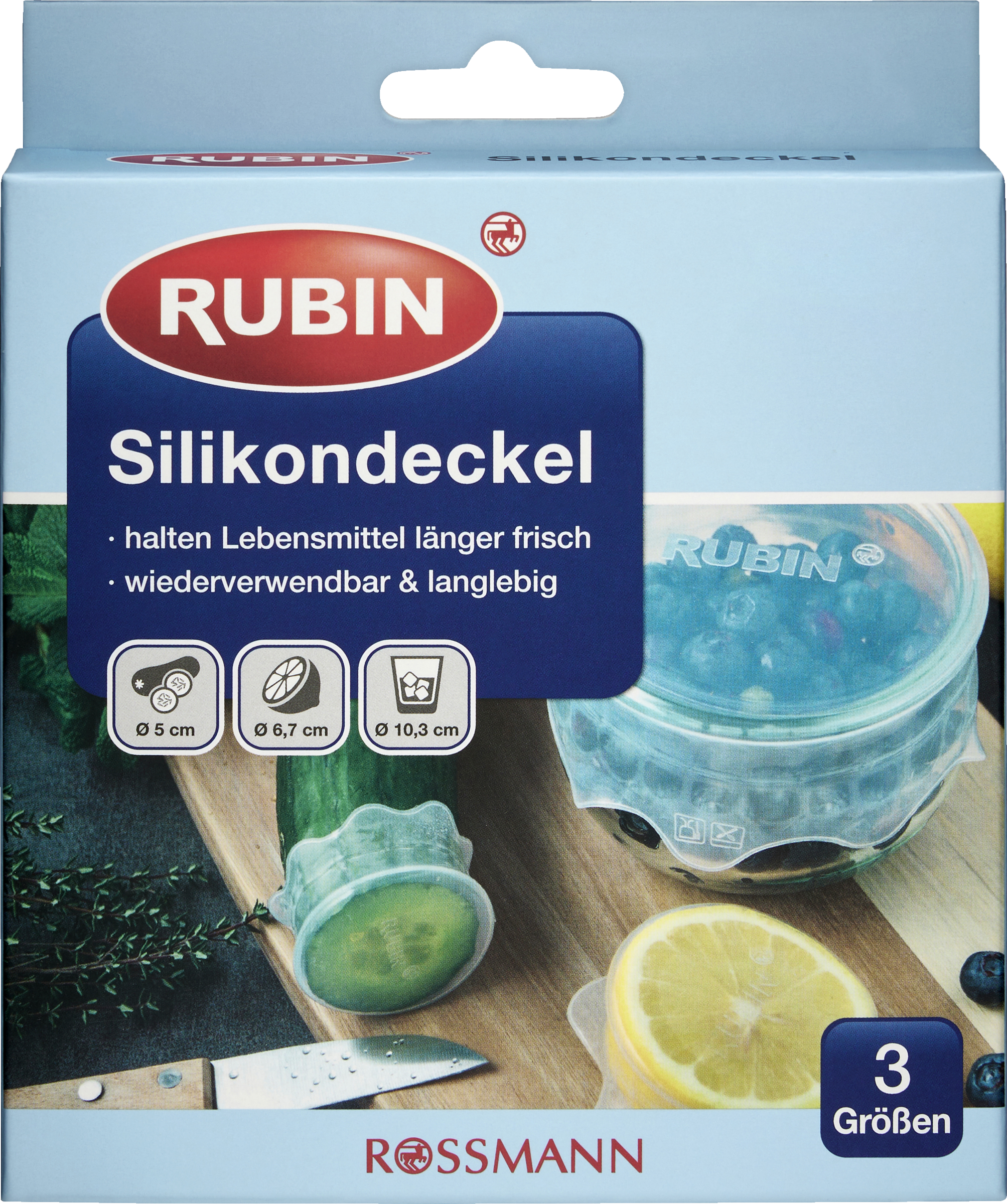 RUBIN Silikondeckel 3 Größen