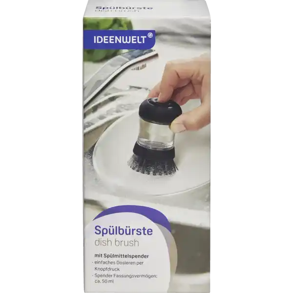 IDEENWELT Reinigungsbürste mit Spülmittelspender online kaufen ...