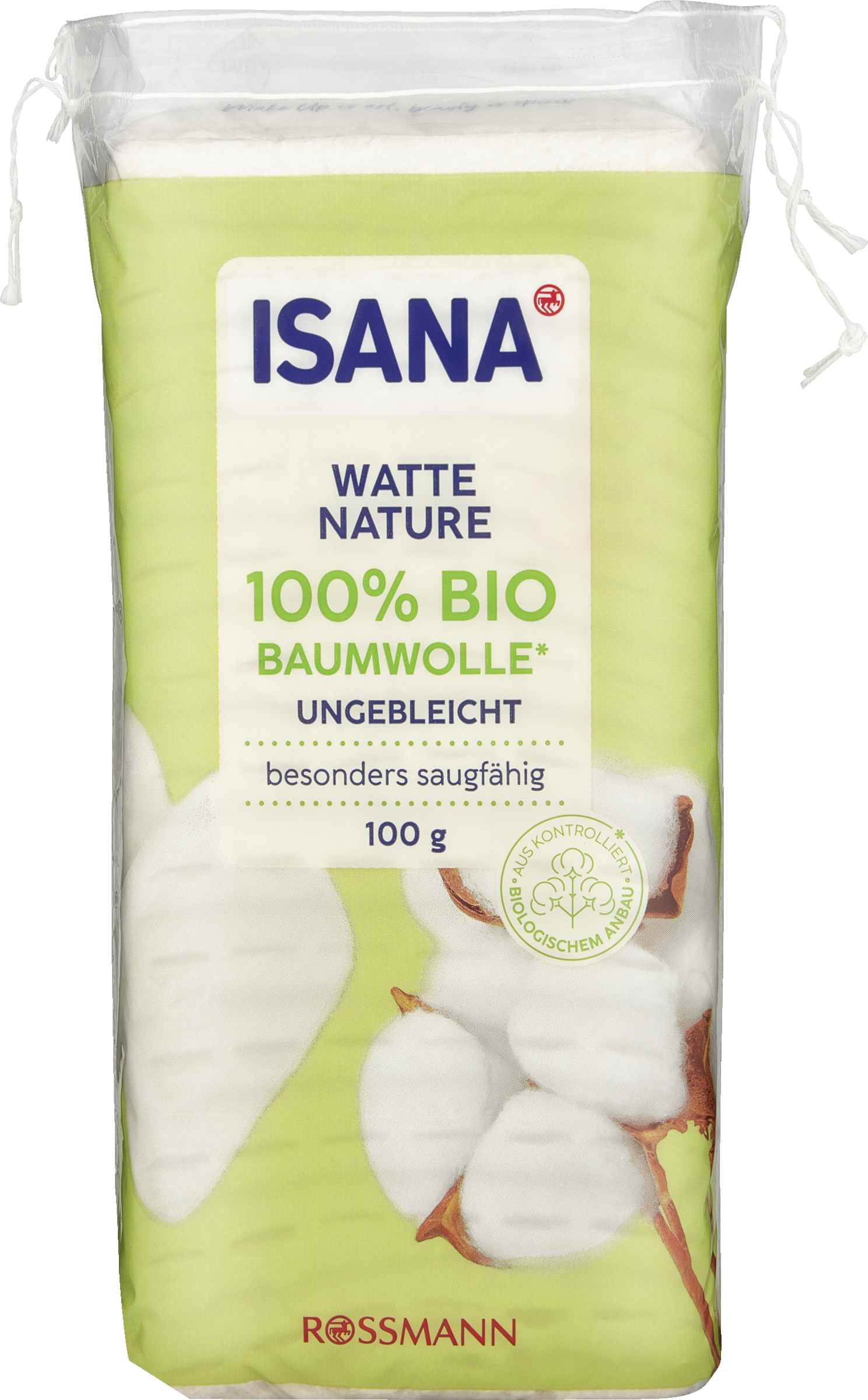 ISANA BIO Watte NATURE ungebleicht