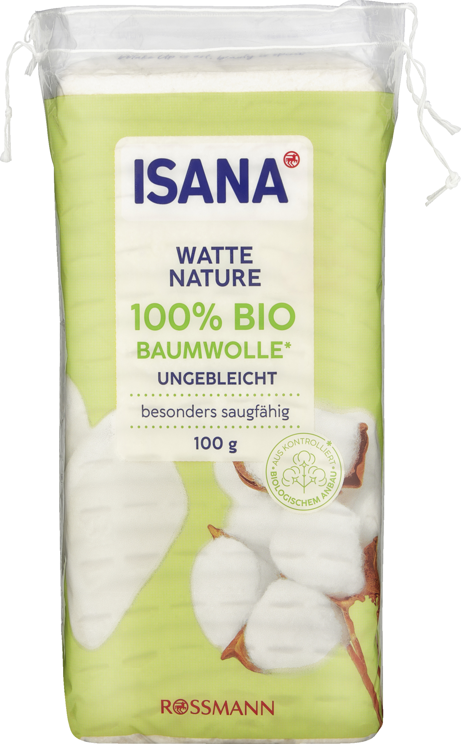 ISANA BIO Watte NATURE ungebleicht