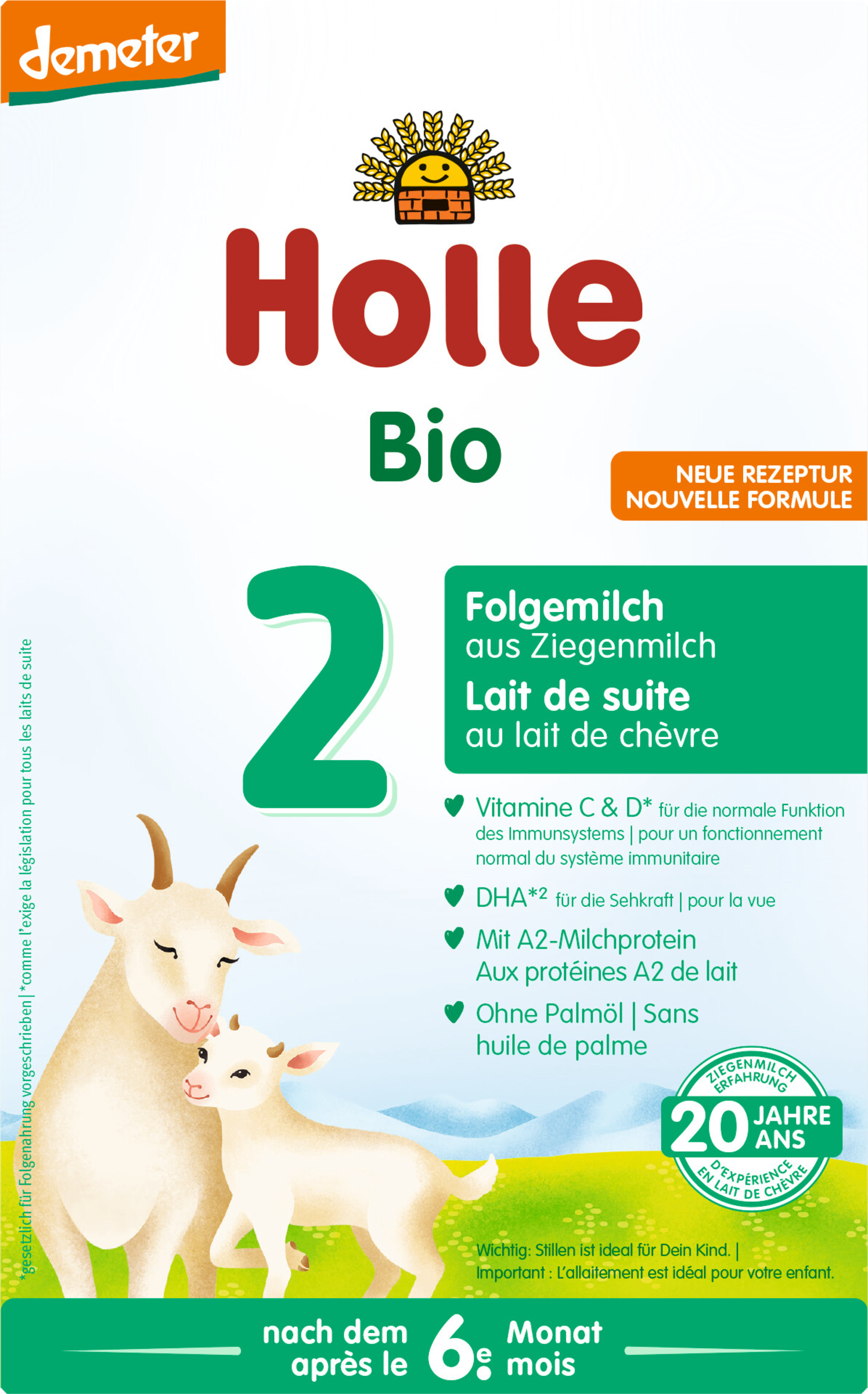Holle Bio Folgemilch 2 aus Ziegenmilch
