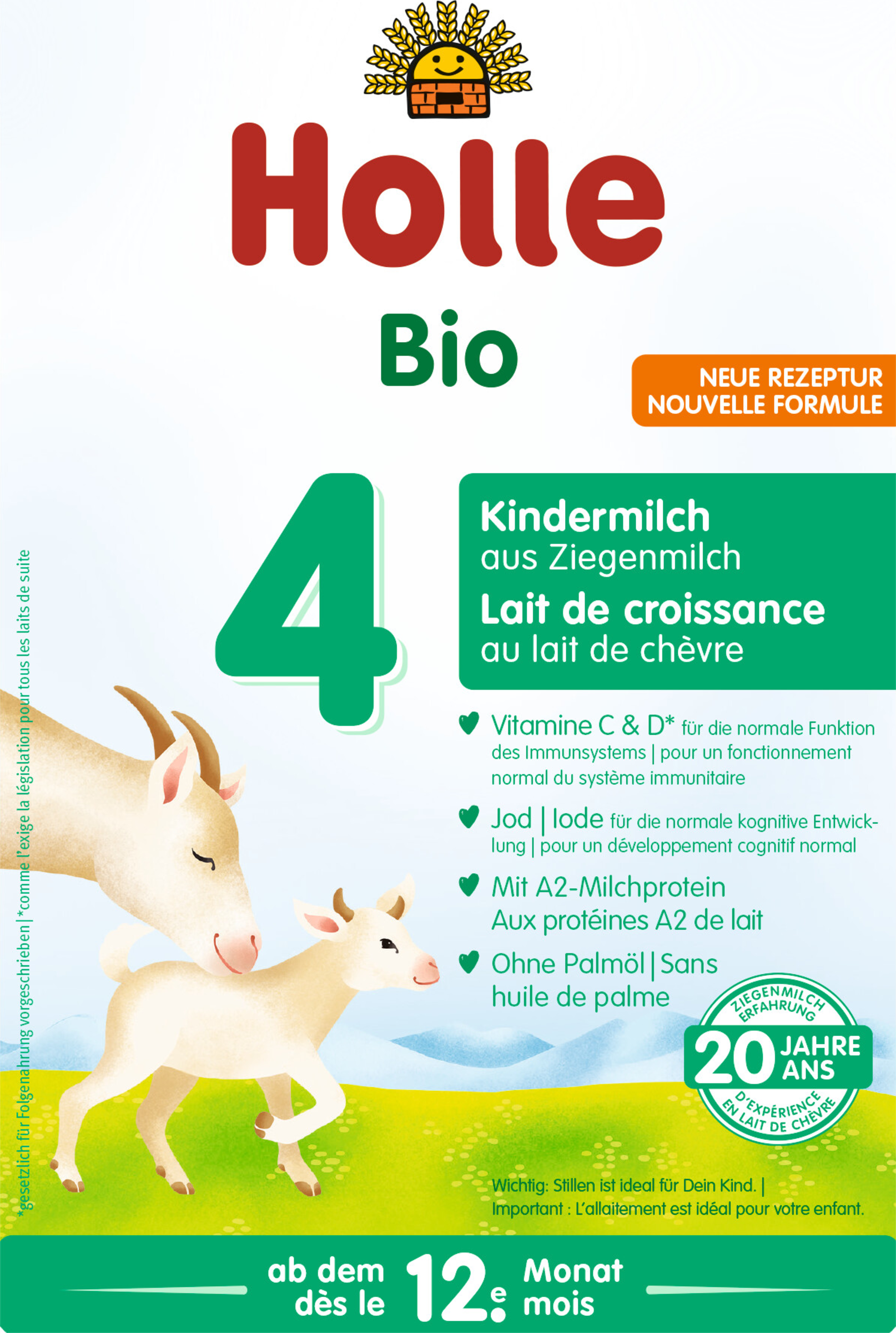 Holle Bio Folgemilch 4 aus Ziegenmilch