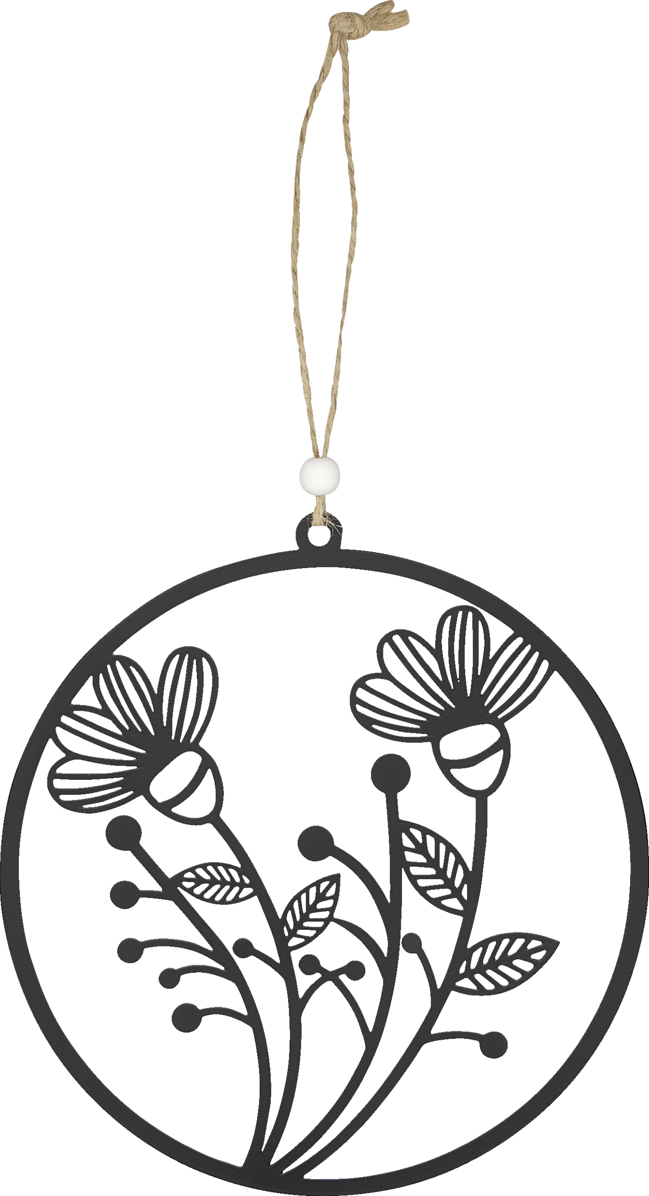 DEKOWELT HÄNGER METALL BLUME SCHMETTERLING