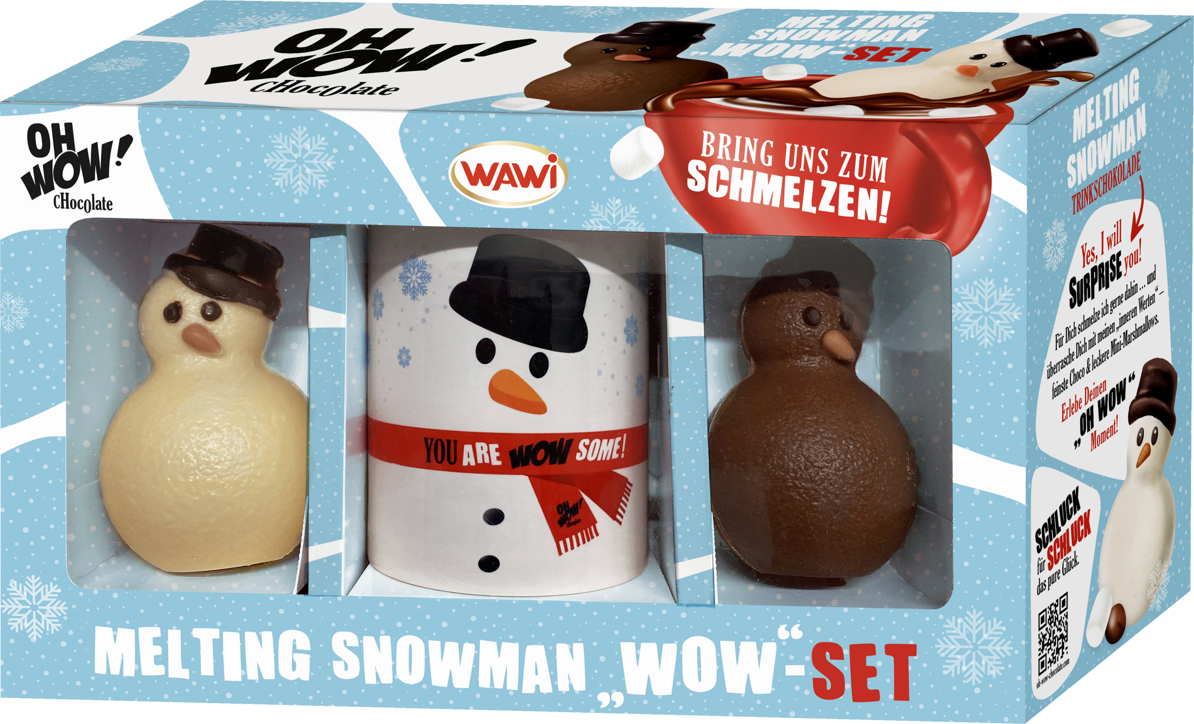 WAWI Trinkschokolade Melting Snowman Geschenkset
