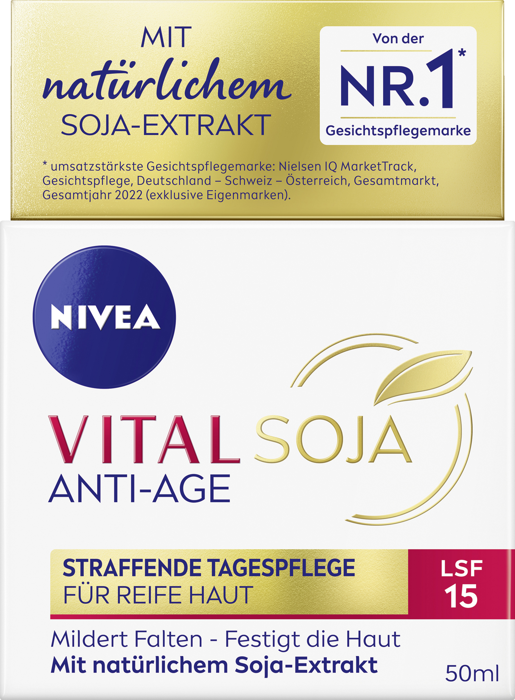 NIVEA VITAL Soja Anti-Age Straffende Tagespflege LSF 15