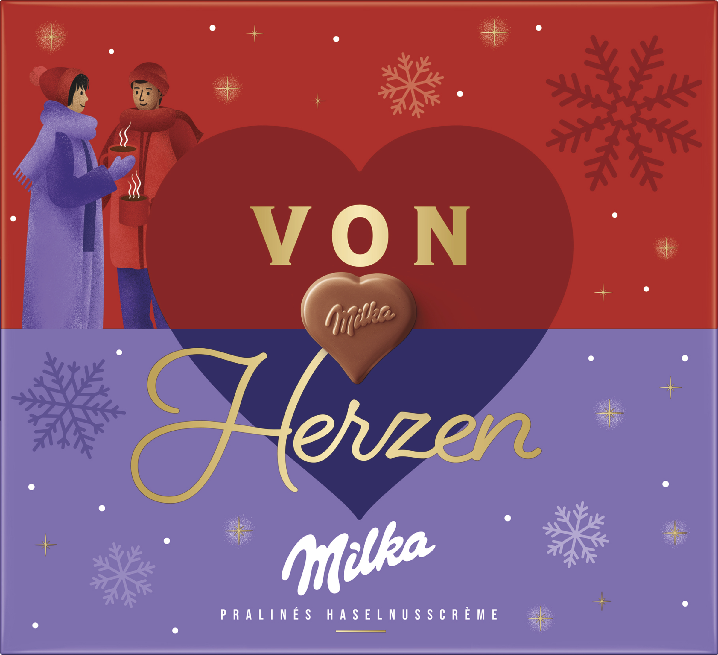 Milka Sag es mit Milka Pralinen Haselnusscrème &amp;quot;von Herzen ...