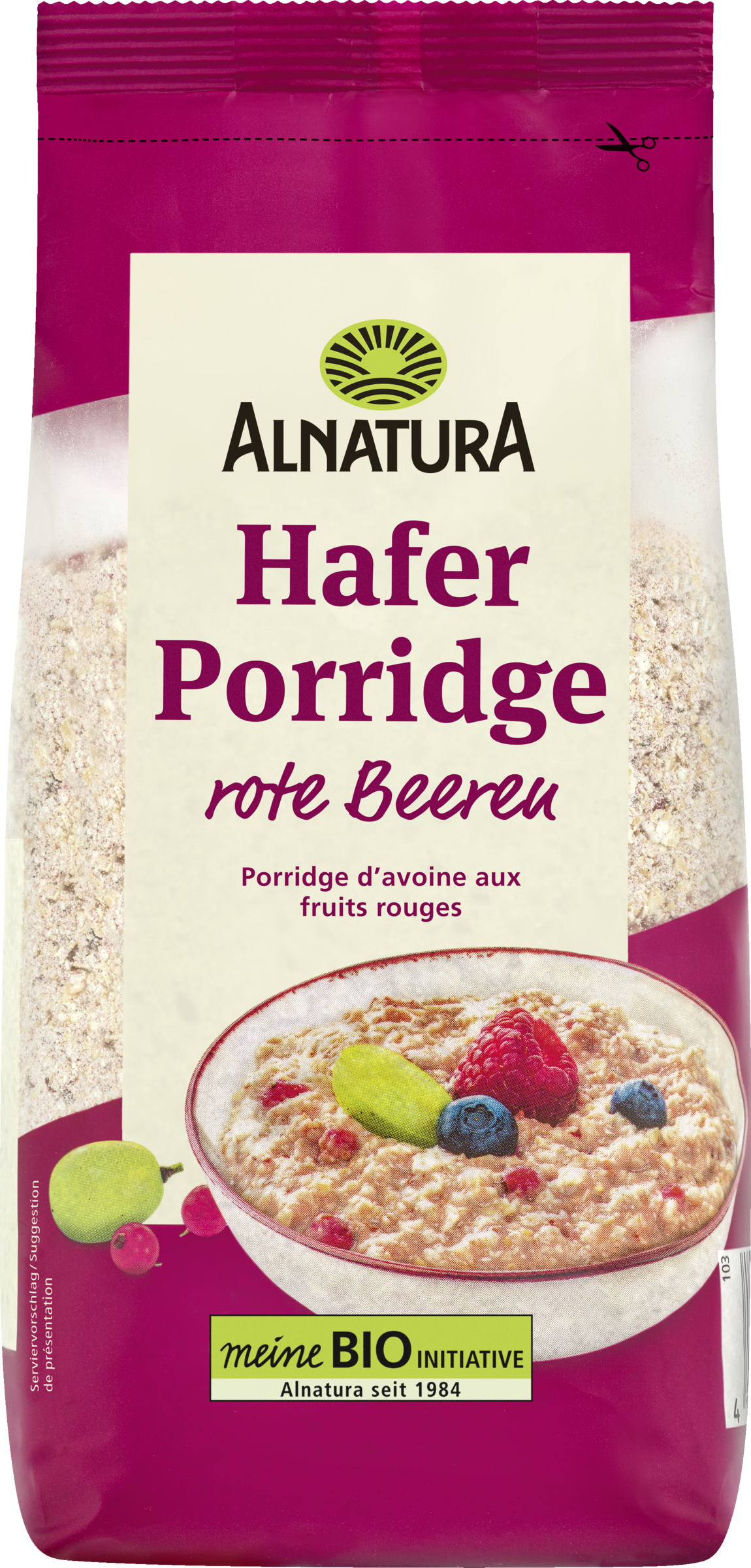Alnatura Bio Hafer Porridge Rote Beeren