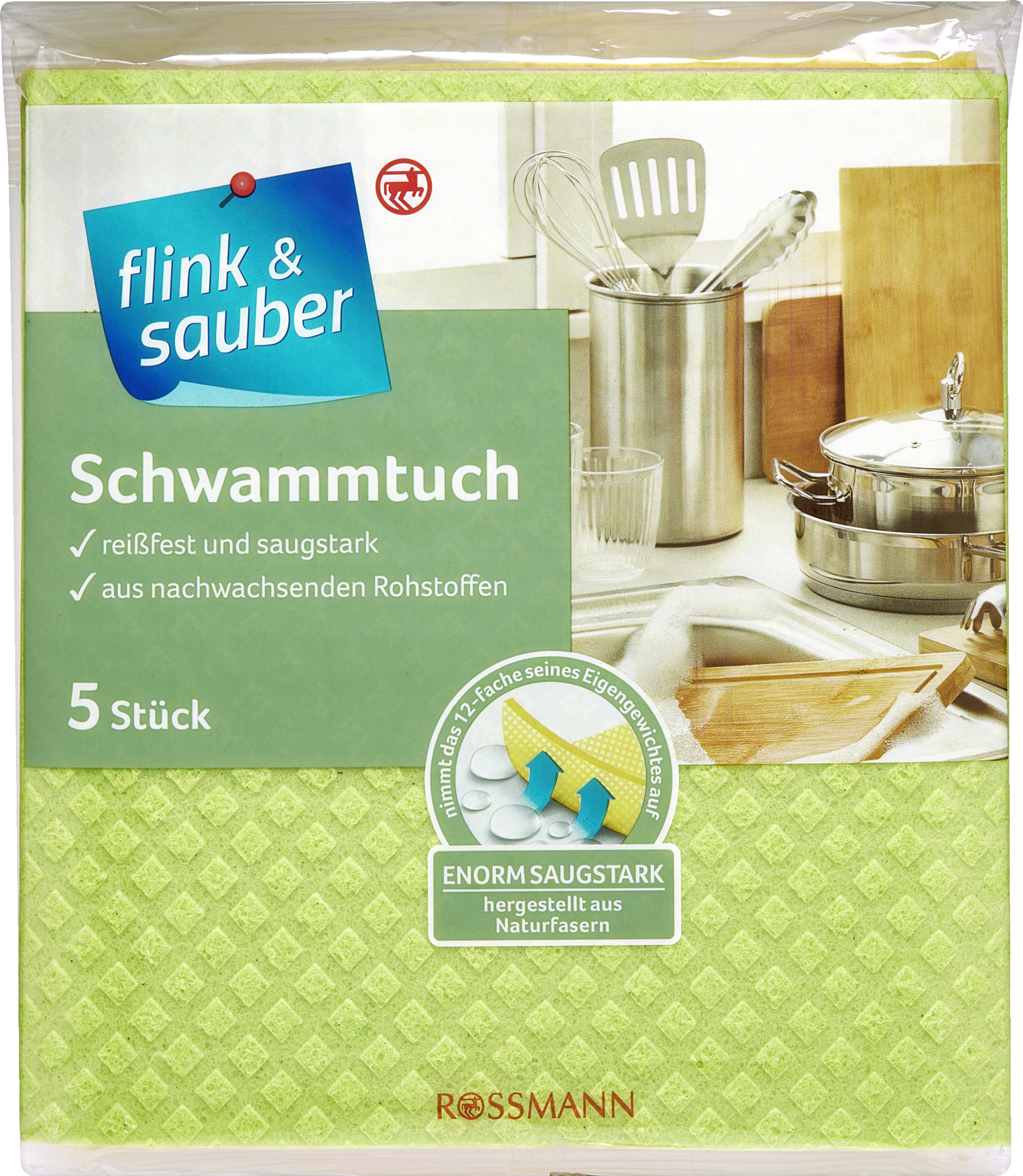 flink & sauber Schwammtuch