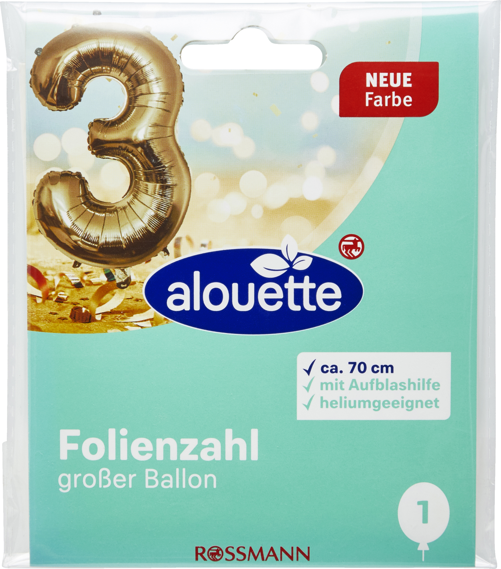 alouette Folienzahlen groß 3-9 gold