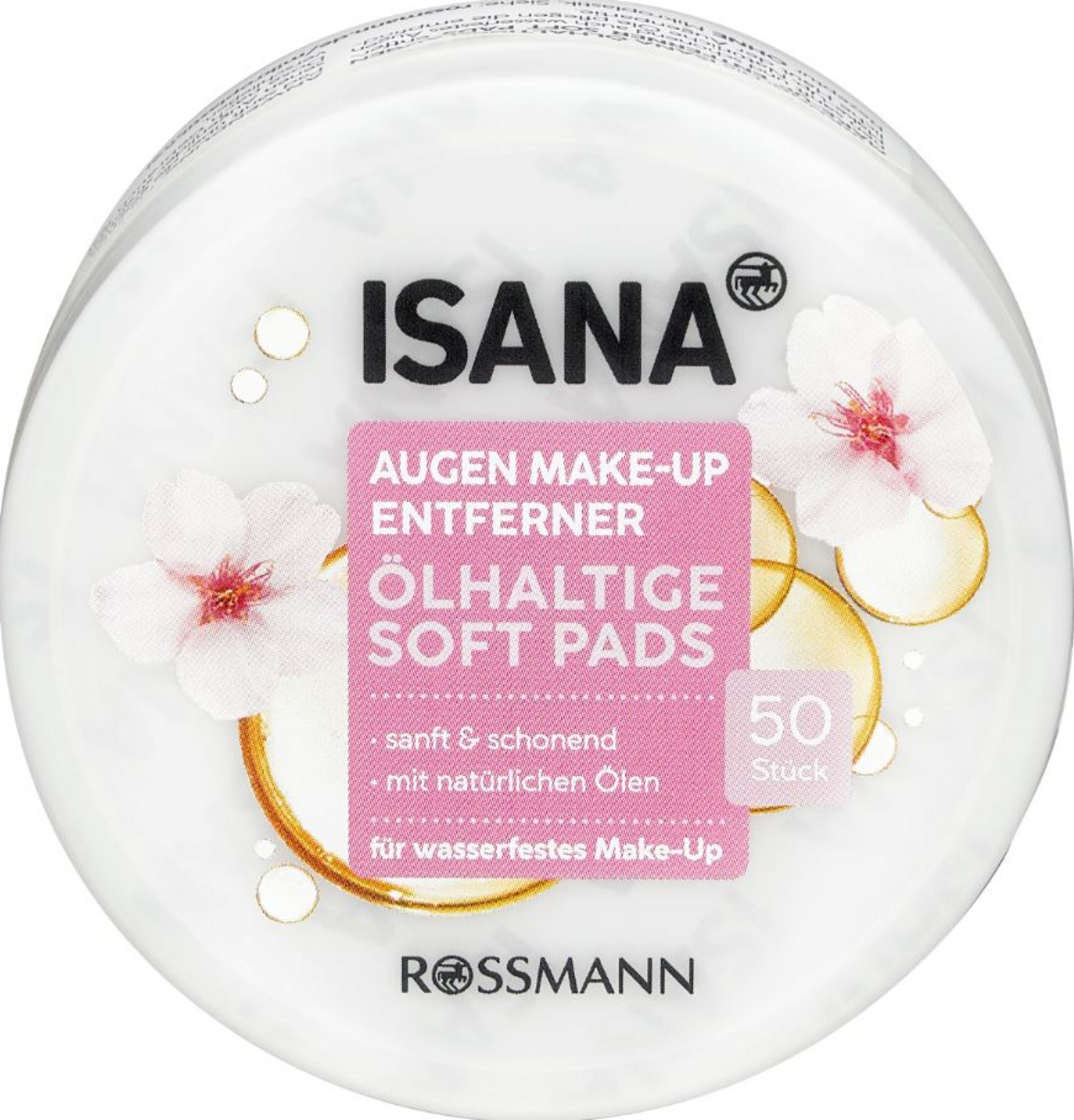 Augen Make-Up Entferner Soft Pads ölhaltig