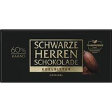 Schwarze Herren Schokolade Edelbitter