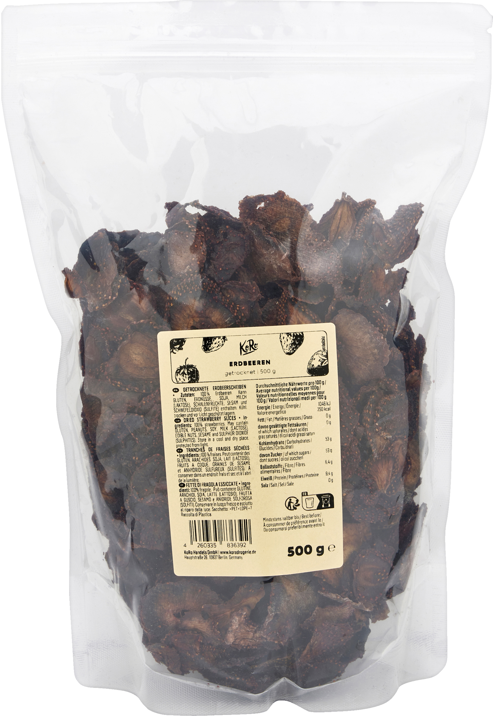 KoRo Getrocknete Erdbeeren