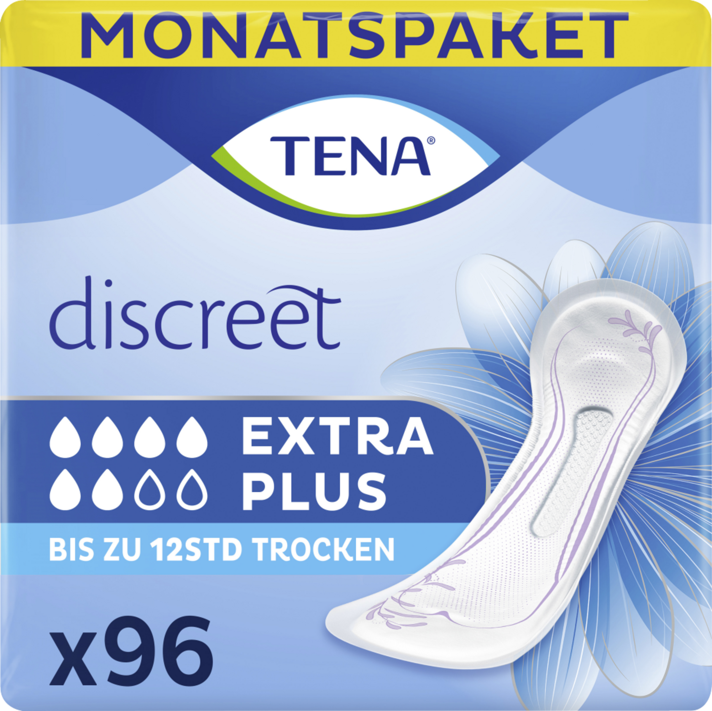 فوط صحية discreet Extra Plus عبوة شهرية