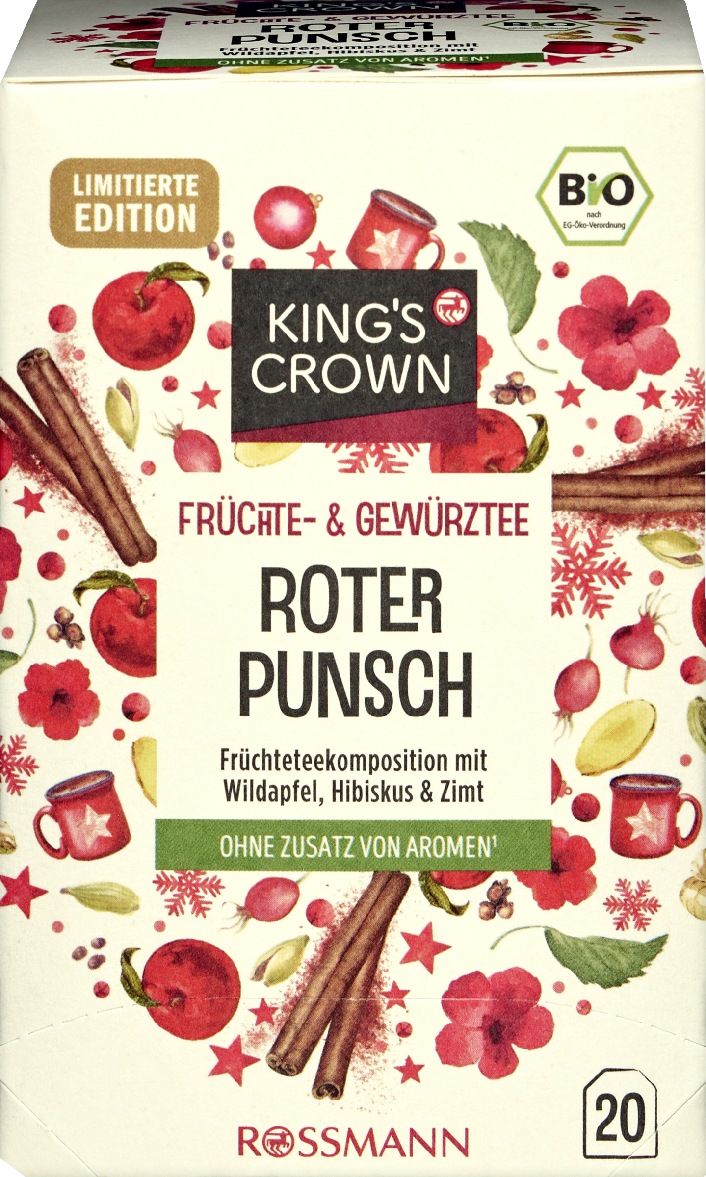 KING&amp;#39;S CROWN Bio Früchte- und Gewürztee Roter Punsch | rossmann.de
