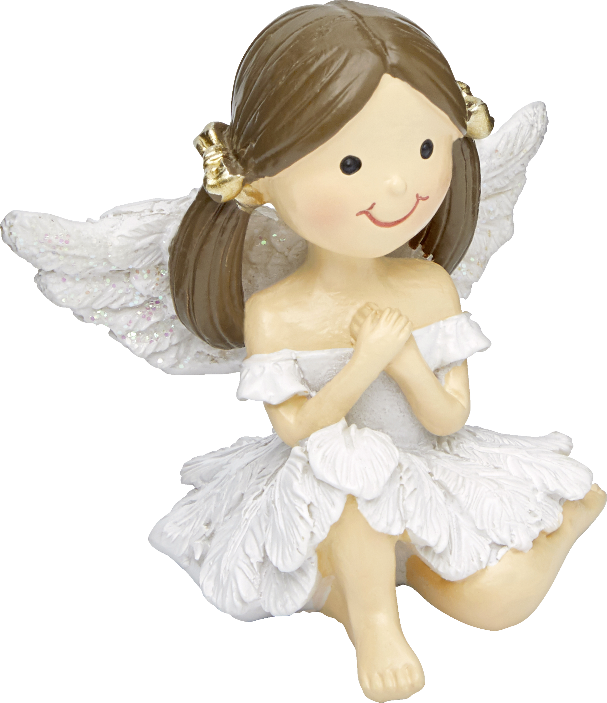 DEKOWELT Schutzengel Federkleid weiss