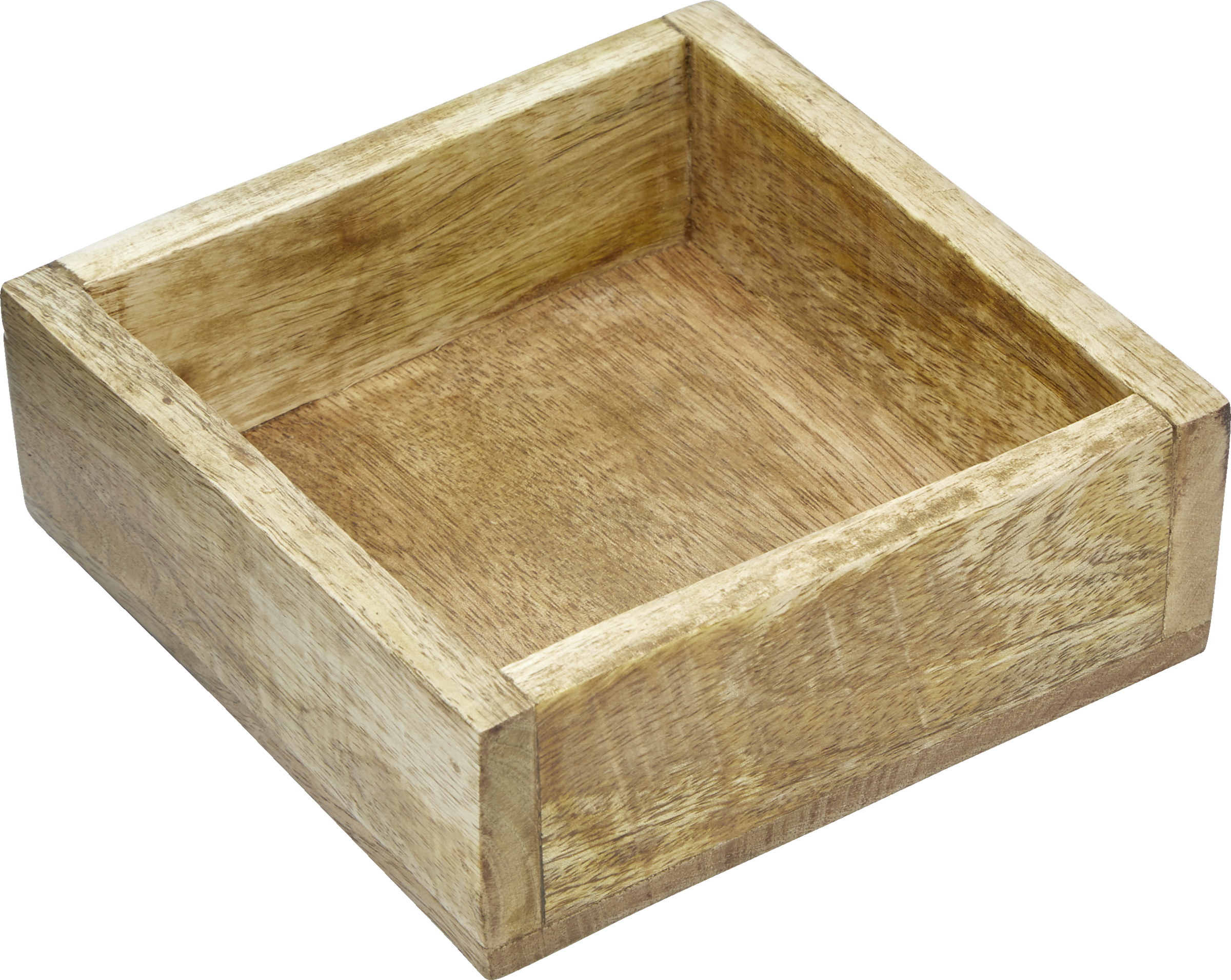 DEKOWELT Tablett Mangoholz eckig