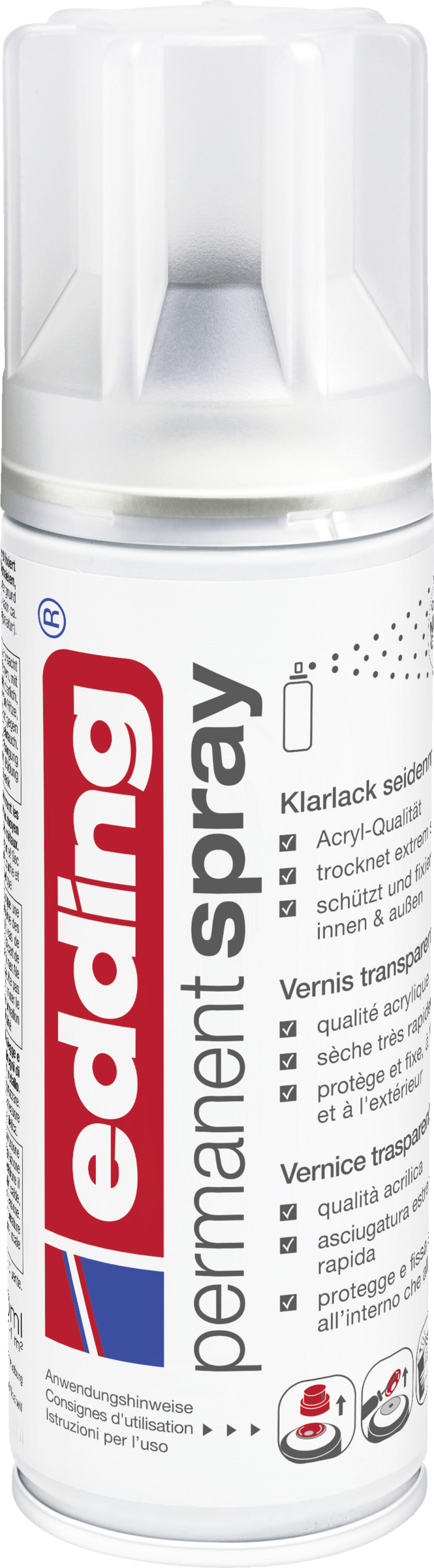 Edding Permanentspray Klarlack seidenmatt