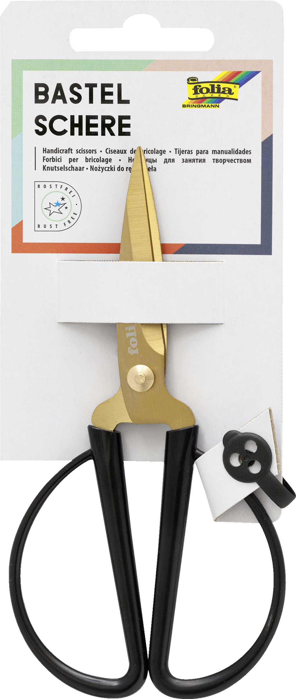 folia Bastelschere gold