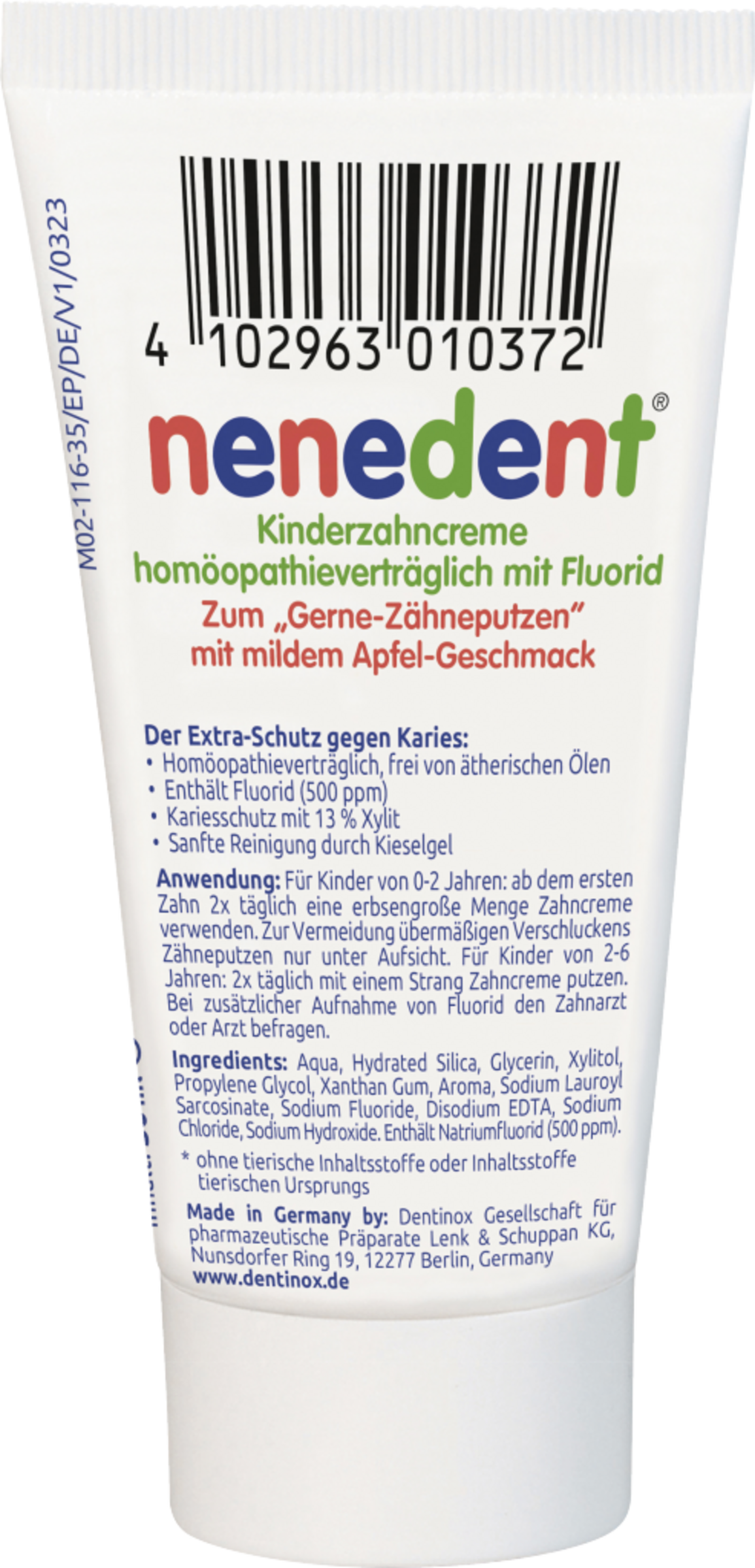 معجون أسنان للأطفال متوافق مع العلاج المثلي مع الفلورايد 2