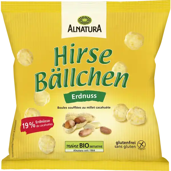 Bio Hirsebällchen Erdnuss