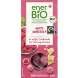 Ganze Himbeeren in weißer Schokolade mit Beerengeschmack