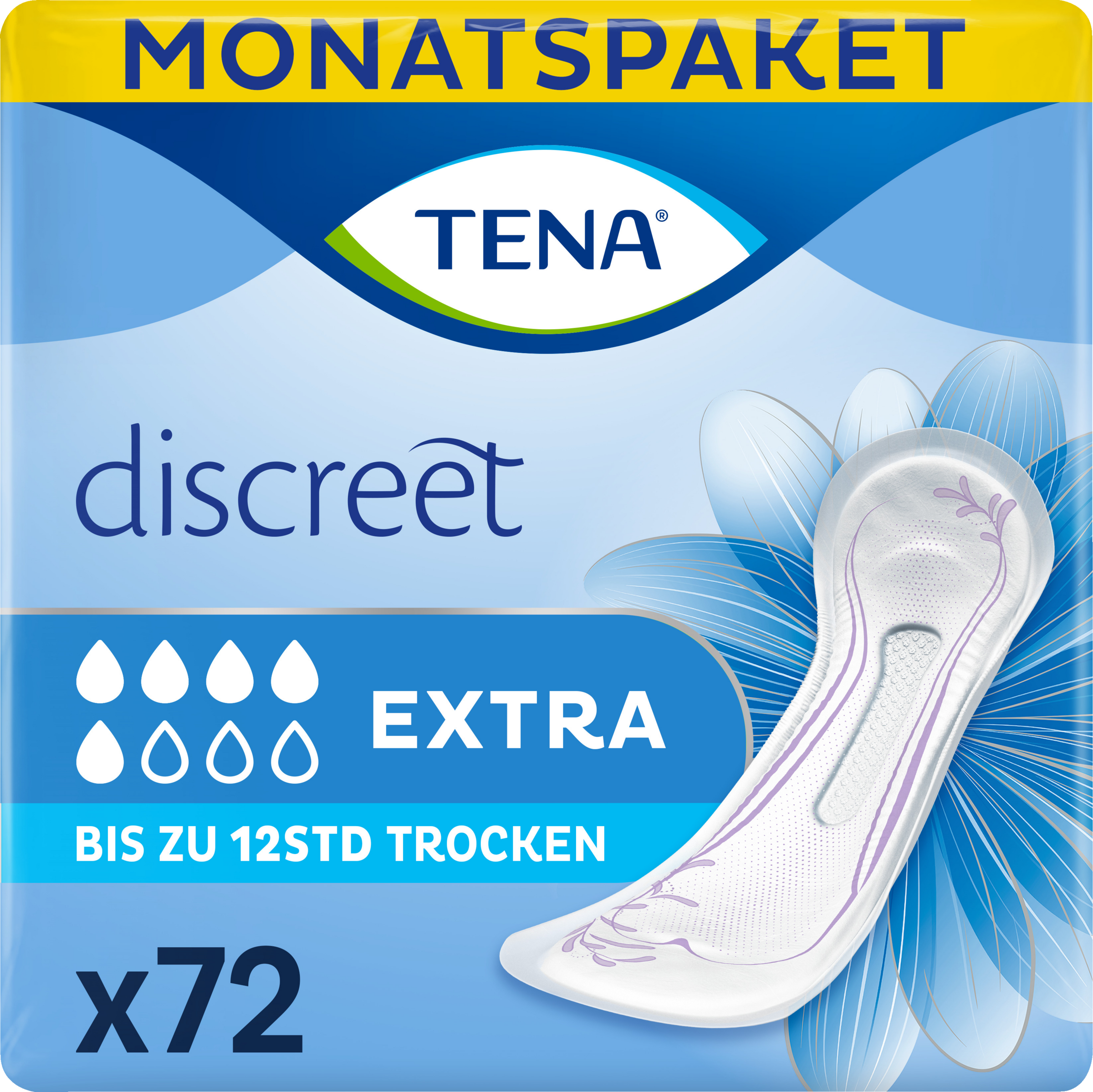 حزمة شهرية من فوط discreet Extra