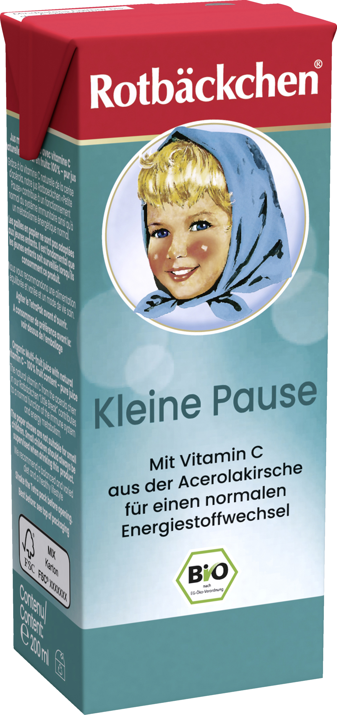 Rotbäckchen Bio Kleine Pause Trinkpäckchen