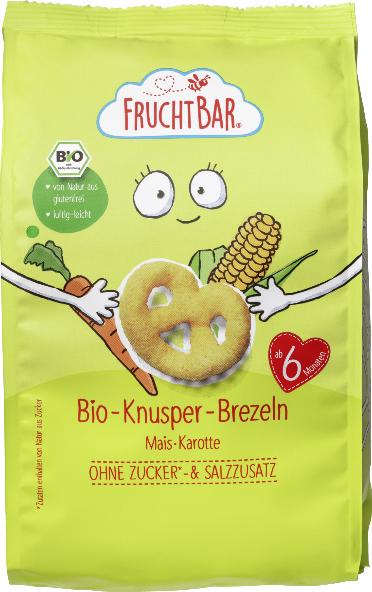 Bio Knusper-Brezeln Mais, Karotte