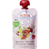 Bio Fruchtpüree Wassermelone, Erdbeer, Apfel, Birne, Cantaloupe-Melone & Reis