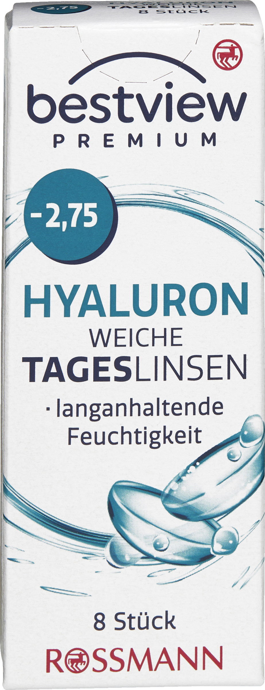 BestView Premium weiche Tageslinsen Hyaluron -2,75