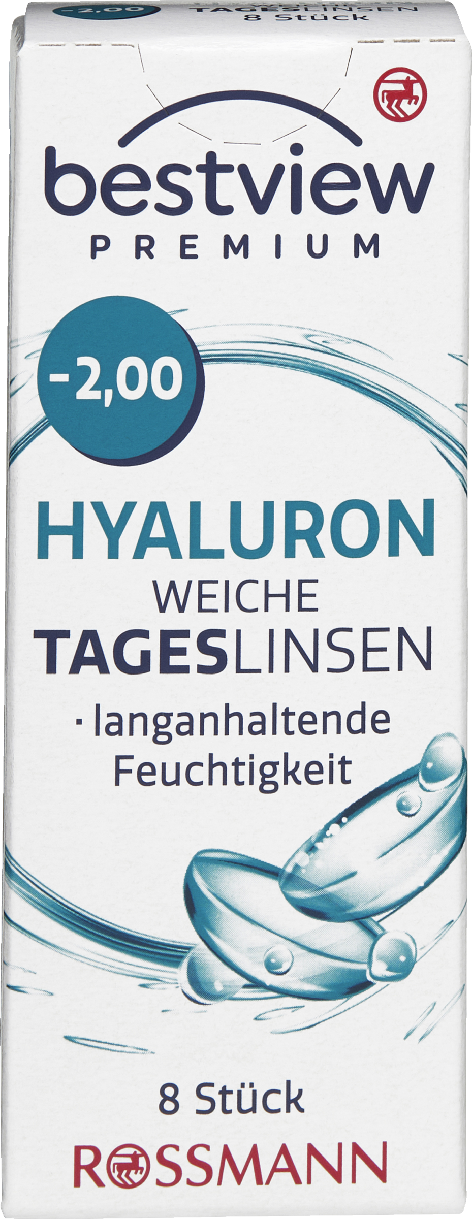عدسات لاصقة ناعمة يومية فاخرة بحمض الهيالورونيك -2.00